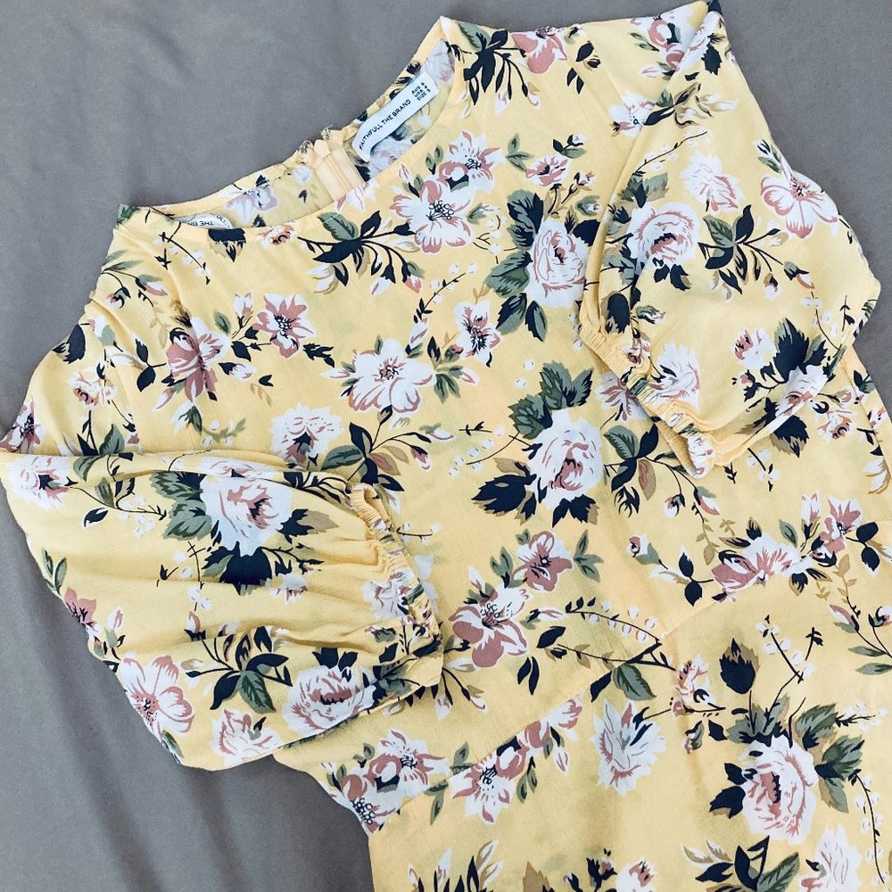 Faithfull the brand janette dress color yellow